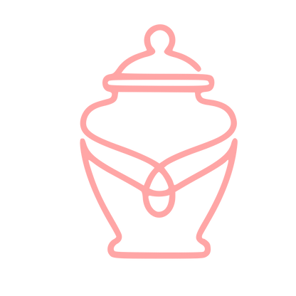 Monoline Urn Logo #ffa6a6