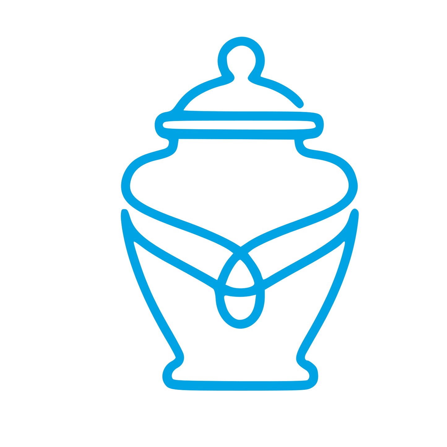 Monoline Urn Logo #00a3e4
