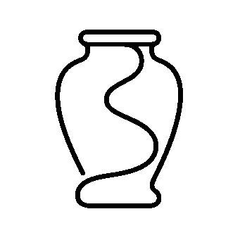Monoline Urn Vase Logo