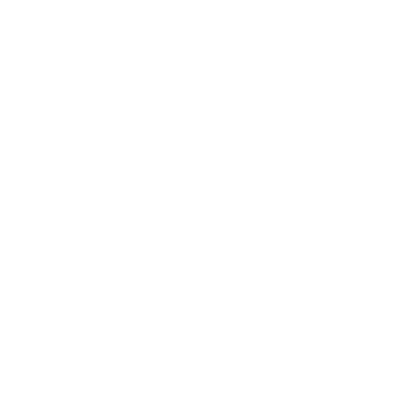 Monoline Urn Vase Logo #ffffff