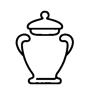 Monoline Urn Vase Logo