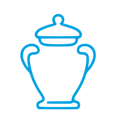 Monoline Urn Vase Logo #00a3e4