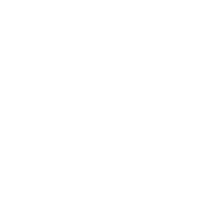 Monoline Urn Vase Logo #ffffff