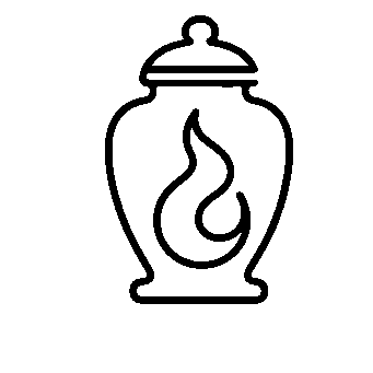 Flame Urn Monoline Logo