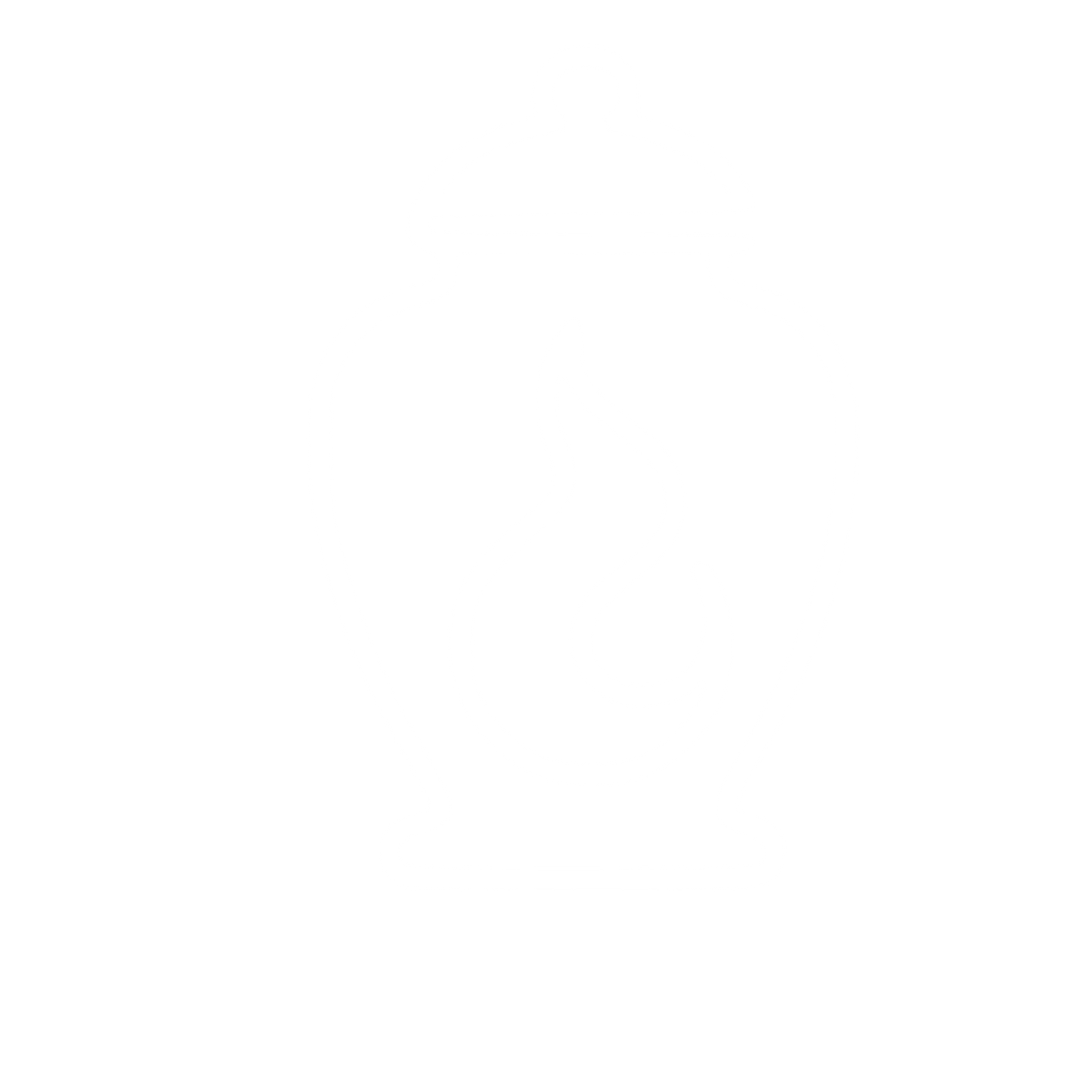 Flame Urn Monoline Logo #ffffff