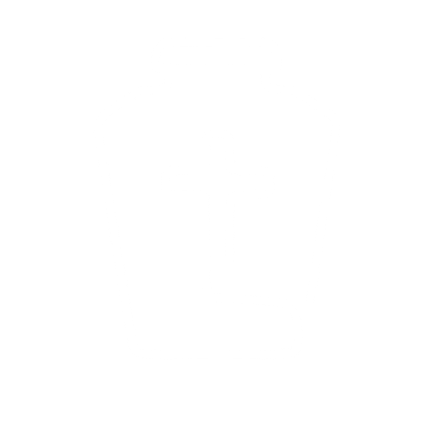 Monoline Funeral Urn Logo #ffffff