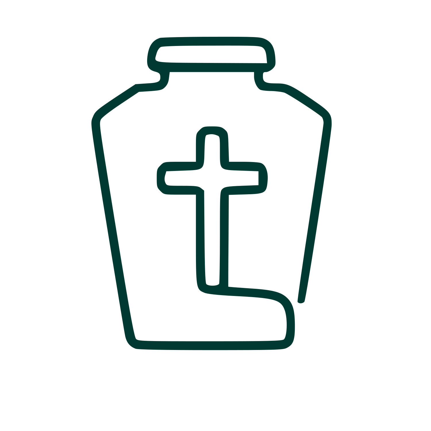 Monoline Funeral Urn Logo #003932