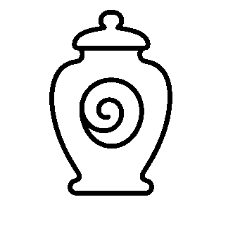 Monoline Urn Spiral Logo