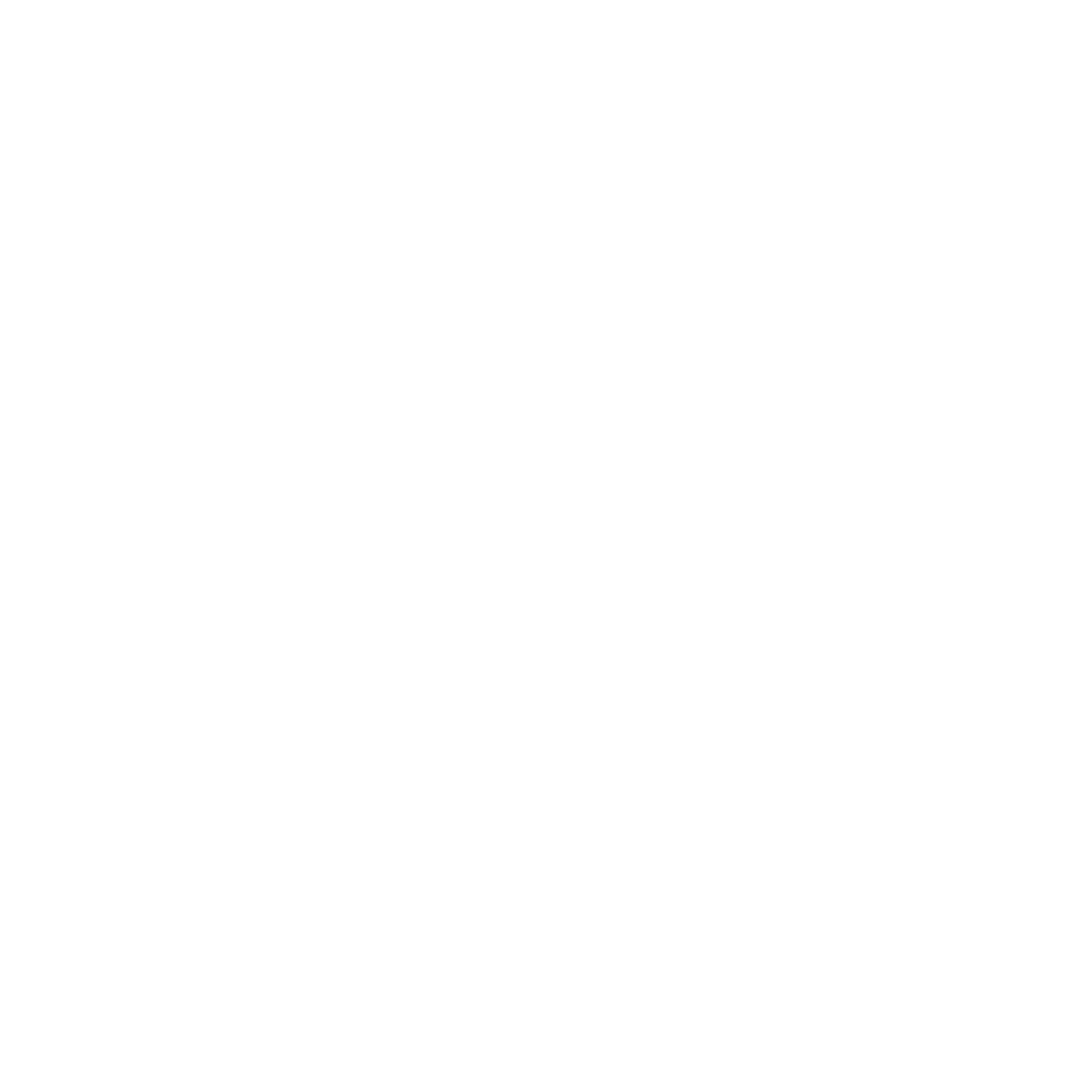 Monoline Urn Spiral Logo #ffffff