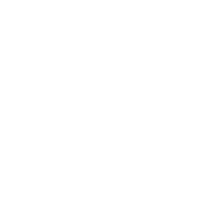Negative Space Mountain Circle Logo #ffffff