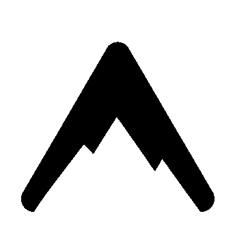 Mountain Peak Negative Space Logo