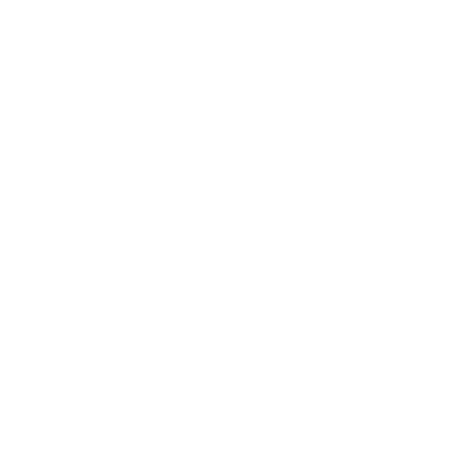 Mountain Peak Negative Space Logo #ffffff