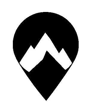Mountain Map Pin Logo