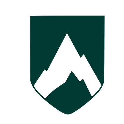 Mountain Shield Crest Logo #003932
