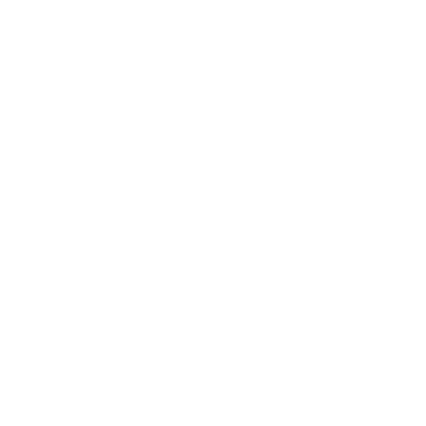 Mountain Circle Negative Space Logo #ffffff