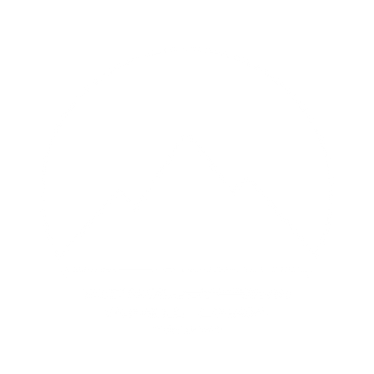 Mountain Circle Negative Space Logo #ffffff