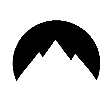 Negative Space Mountain Logo