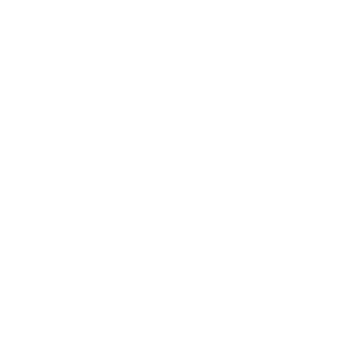 Negative Space Mountain Logo #ffffff