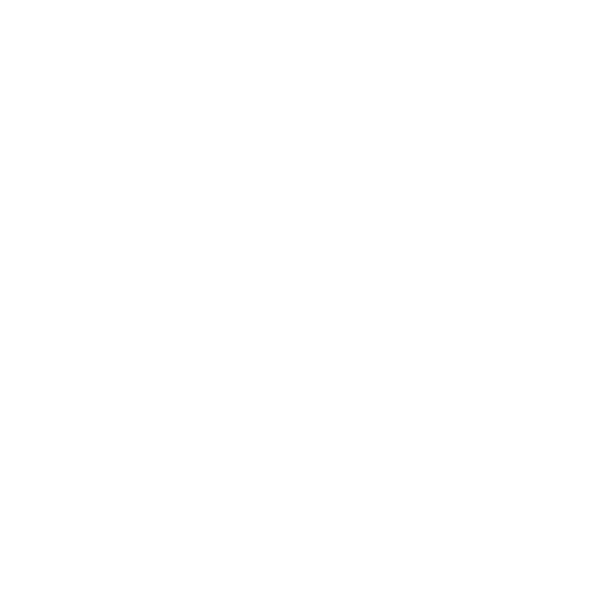 Mountain River Negative Space Logo #ffffff