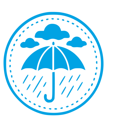 Umbrella Rain Badge Logo #00a3e4