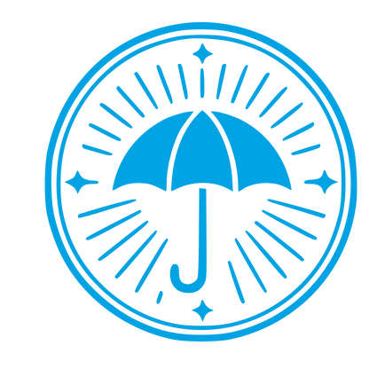Umbrella Stamp Badge Logo #00a3e4