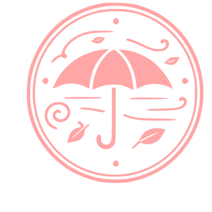 Umbrella Storm Badge Logo #ffa6a6