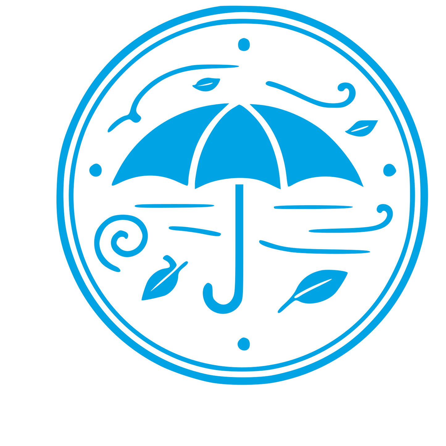 Umbrella Storm Badge Logo #00a3e4