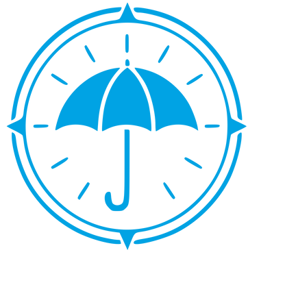 Umbrella Compass Badge Logo #00a3e4