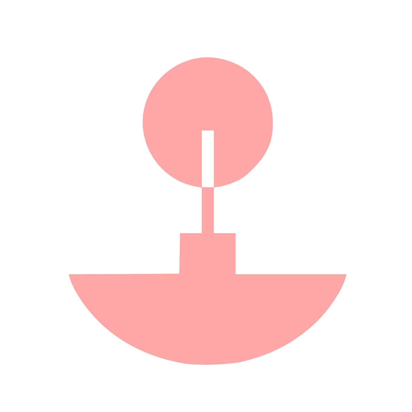 Bauhaus Incense Holder Logo #ffa6a6