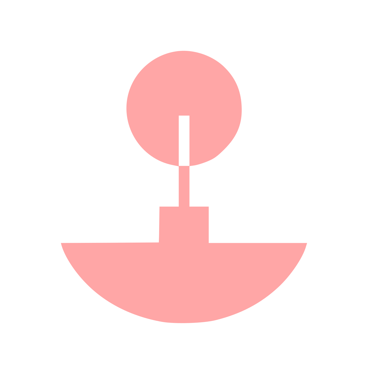 Bauhaus Incense Holder Logo #ffa6a6