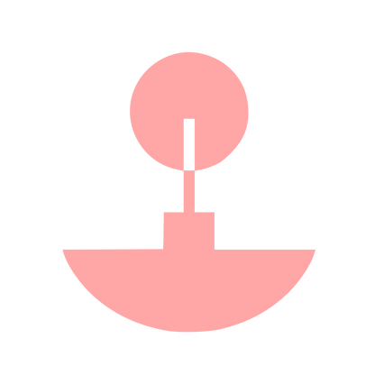 Bauhaus Incense Holder Logo #ffa6a6