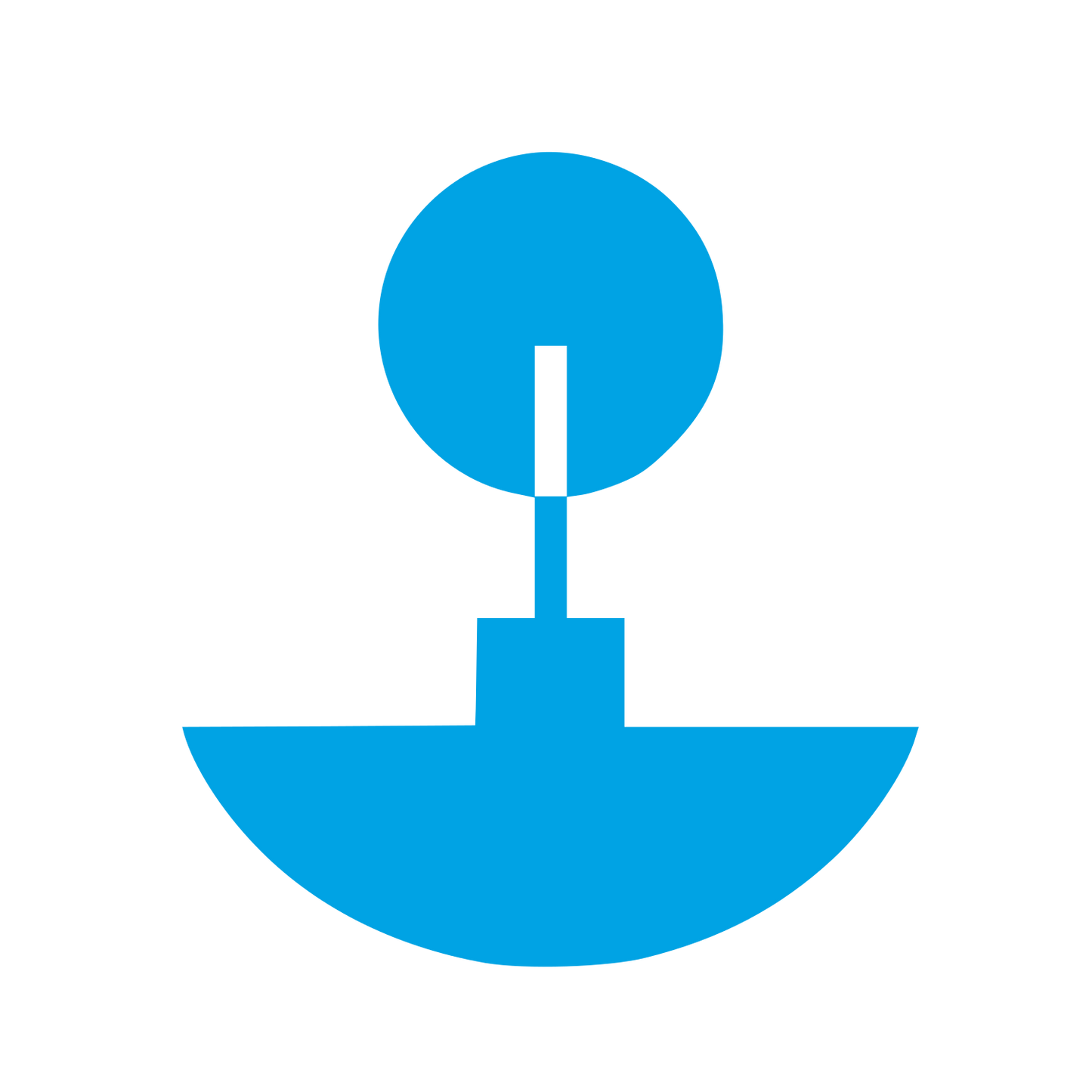 Bauhaus Incense Holder Logo #00a3e4