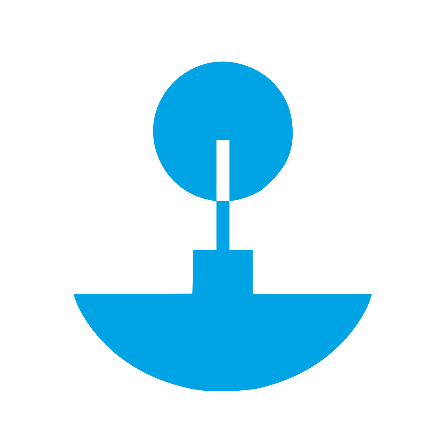 Bauhaus Incense Holder Logo #00a3e4