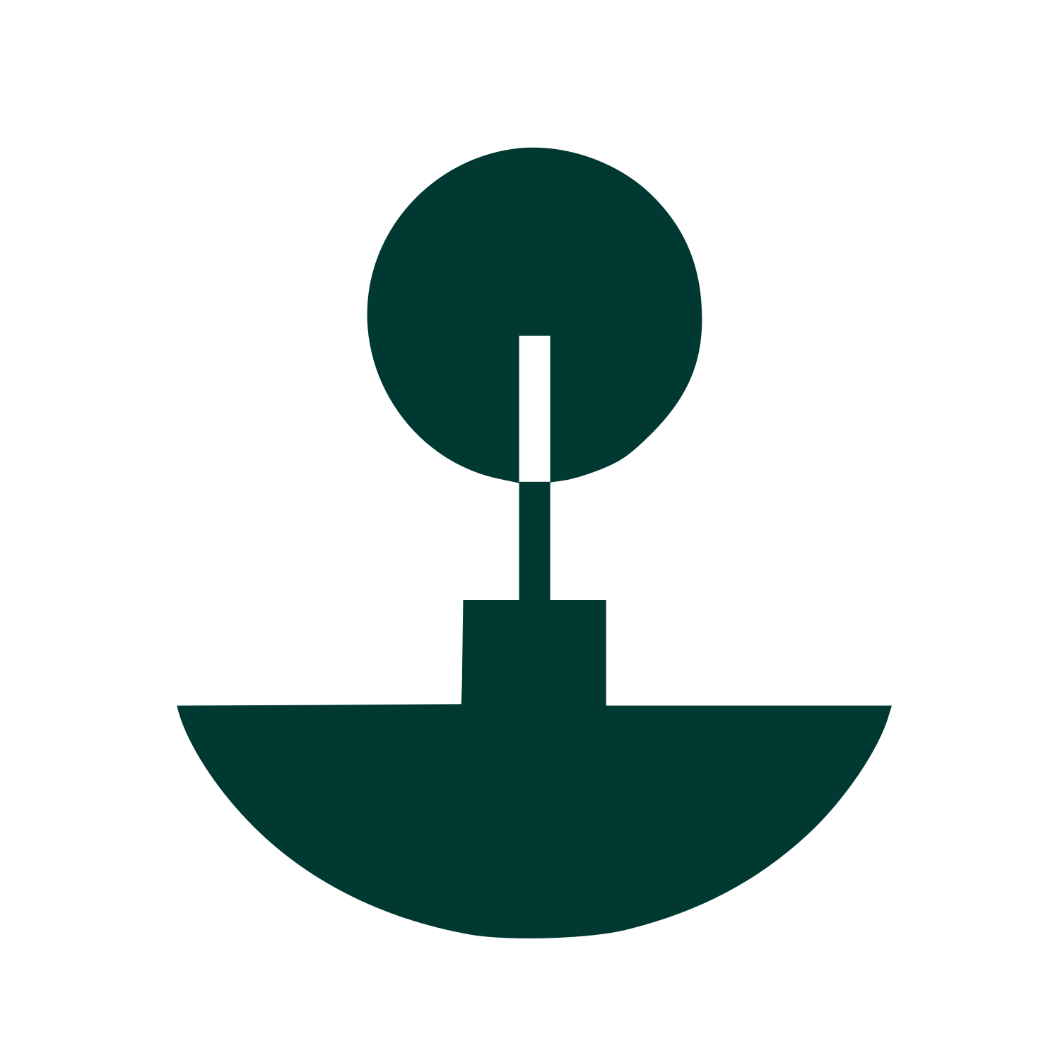Bauhaus Incense Holder Logo #003932