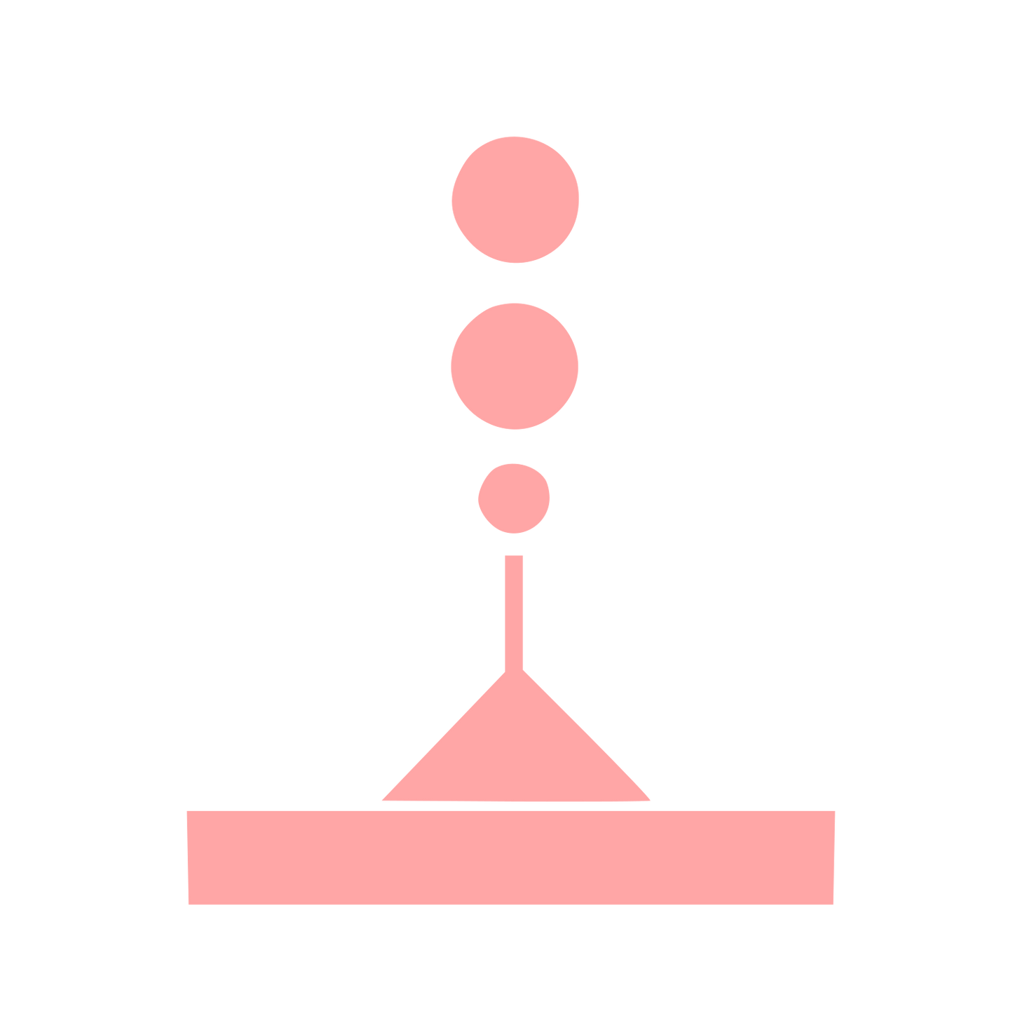 Bauhaus Incense Stick Logo #ffa6a6