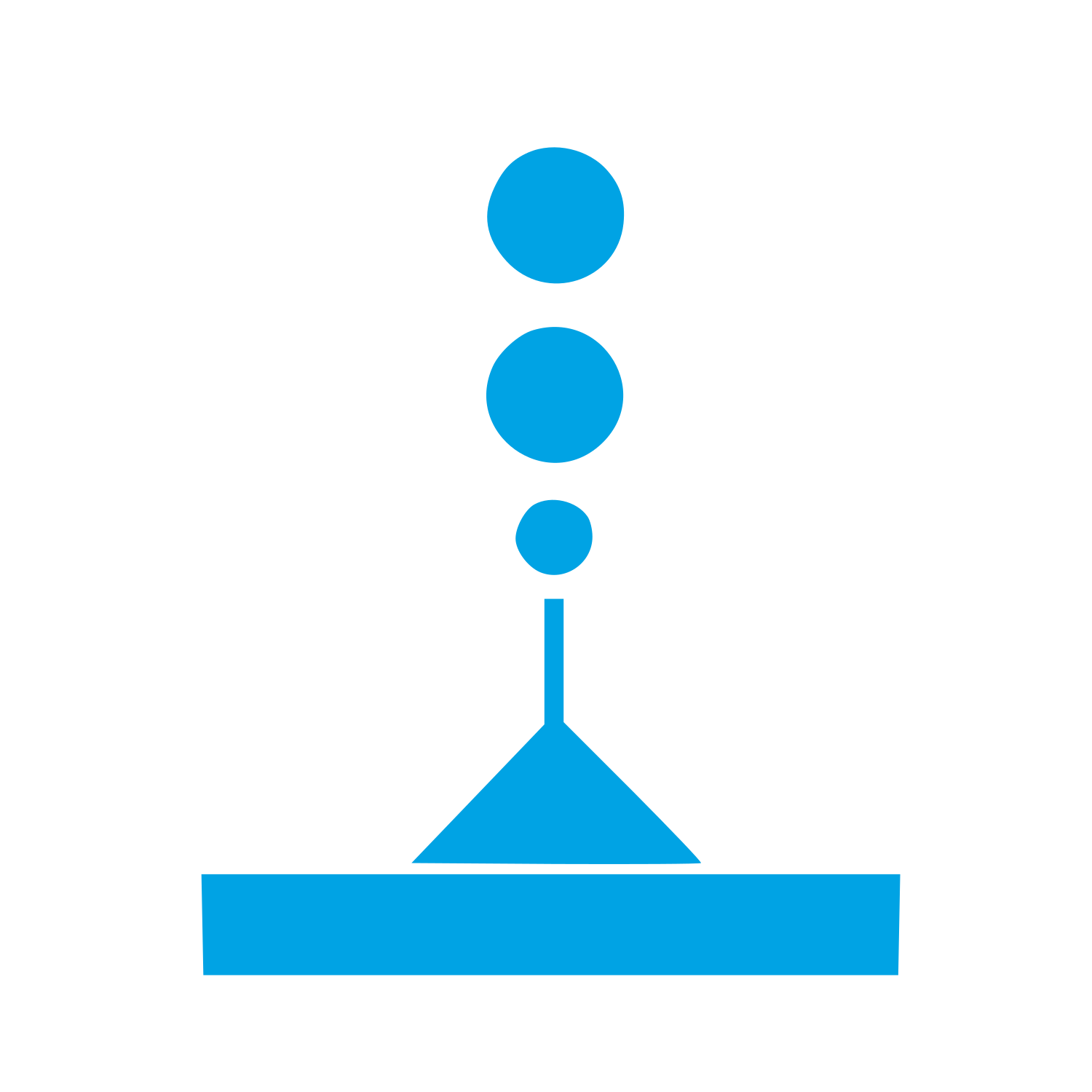 Bauhaus Incense Stick Logo #00a3e4