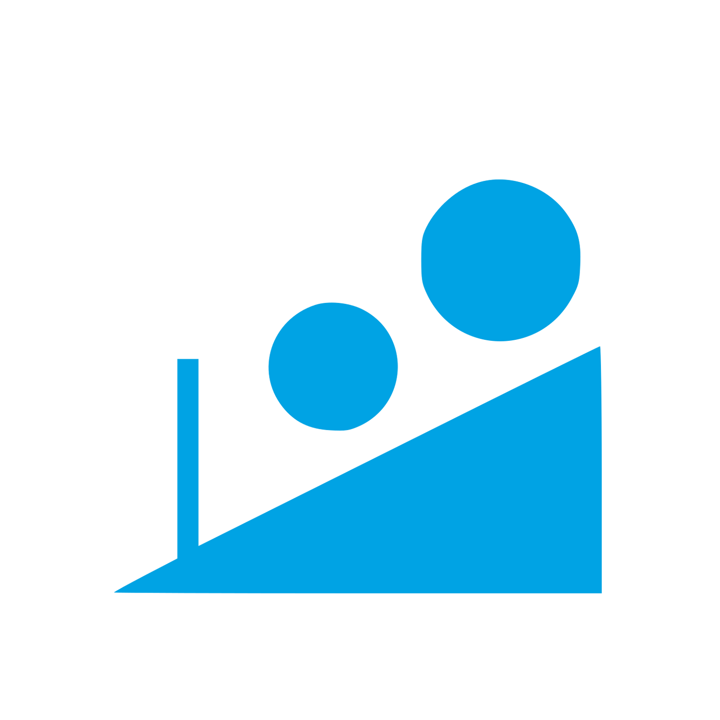 Bauhaus Incense Slope Logo #00a3e4