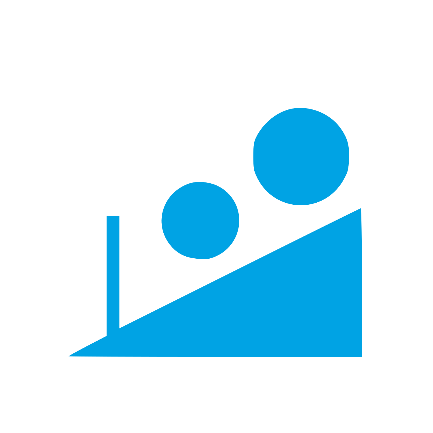 Bauhaus Incense Slope Logo #00a3e4