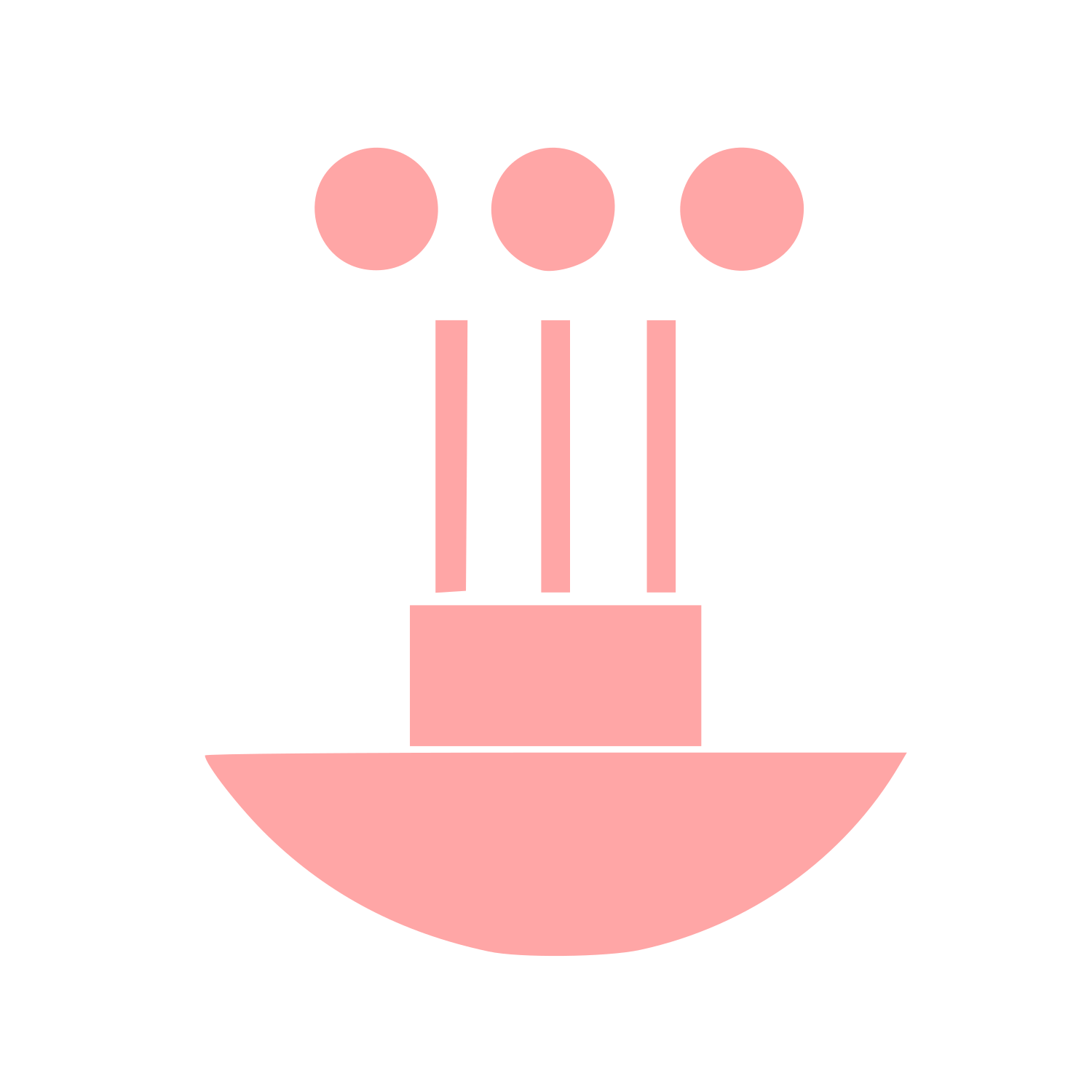 Bauhaus Incense Burner Logo #ffa6a6
