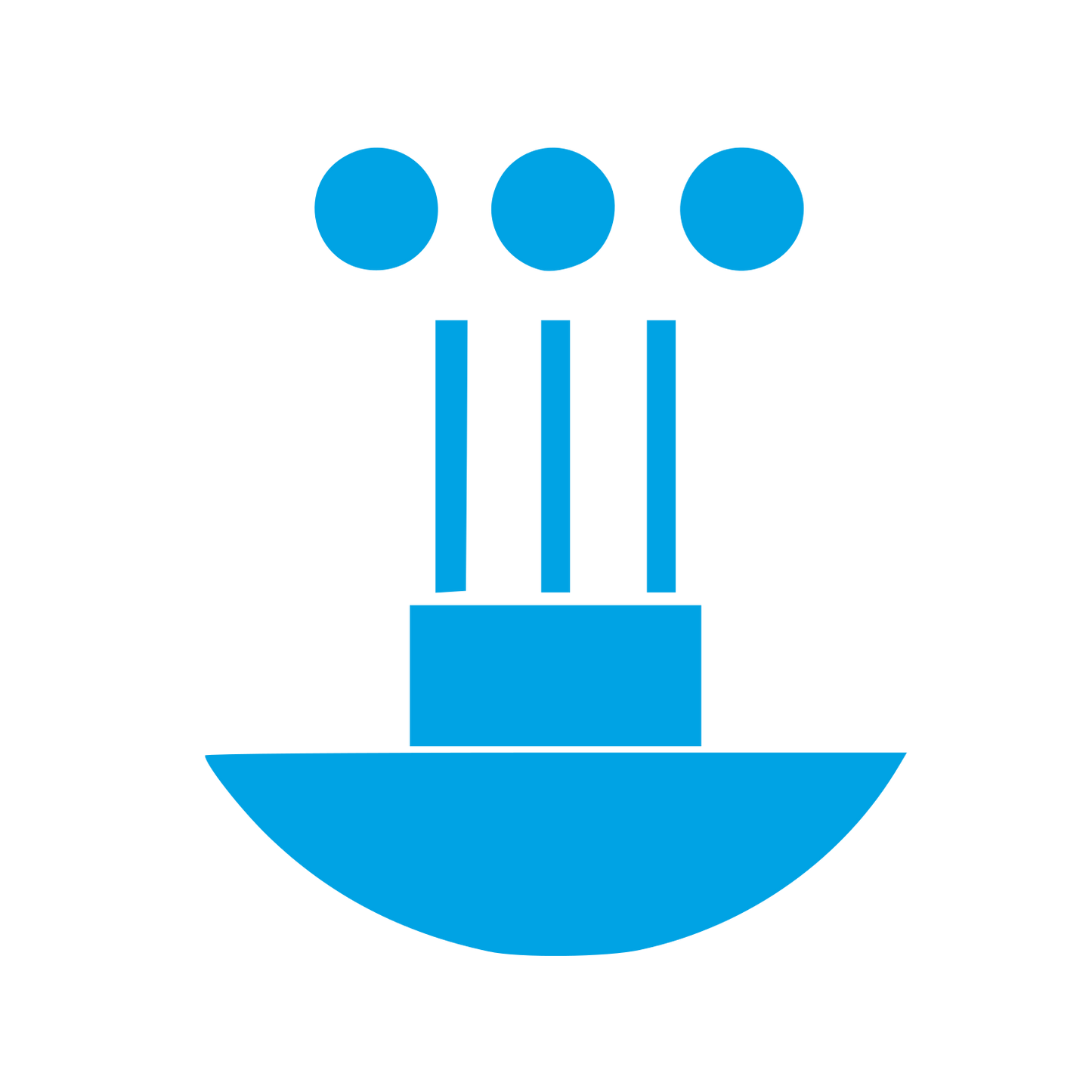 Bauhaus Incense Burner Logo #00a3e4