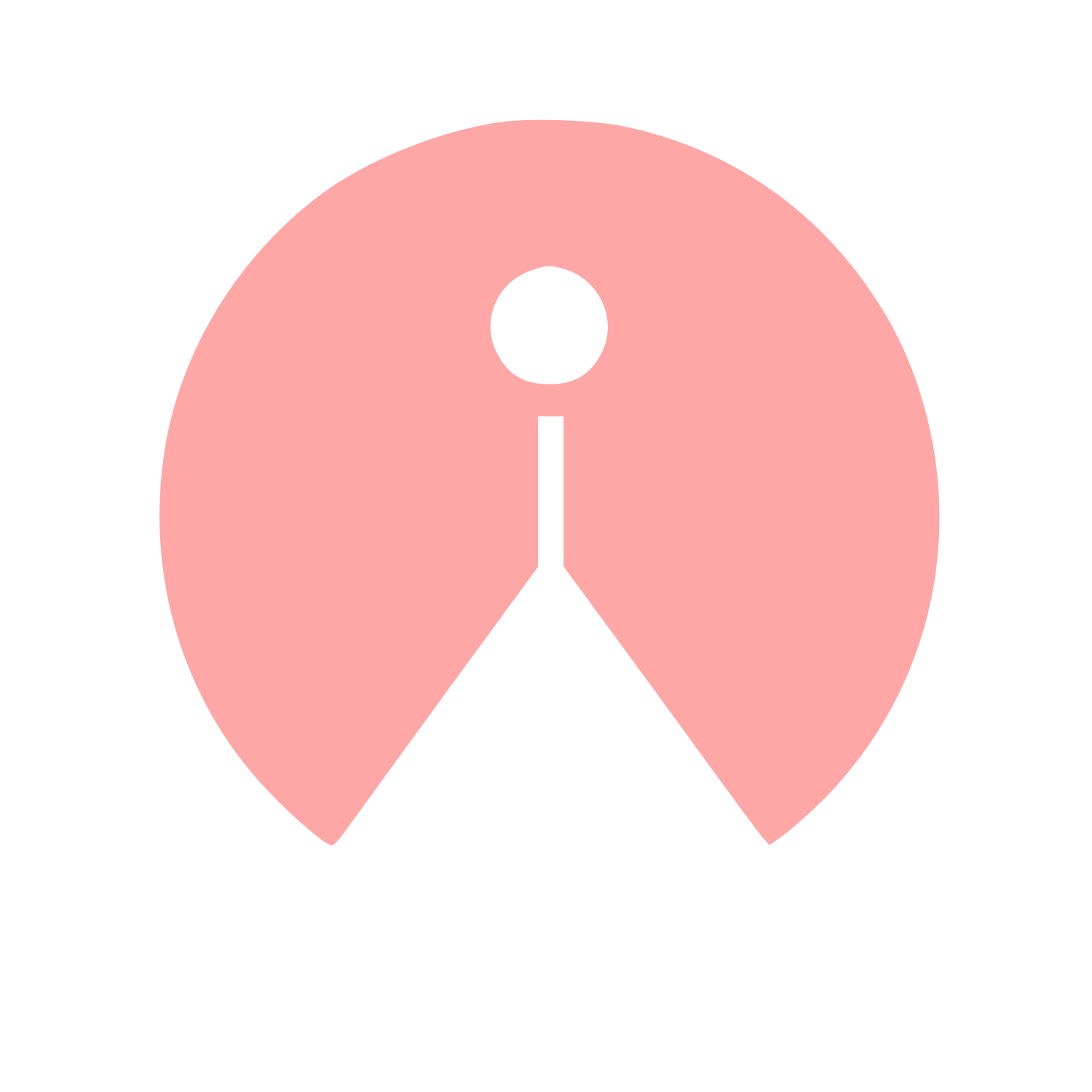 Incense Smoke Circle Logo #ffa6a6
