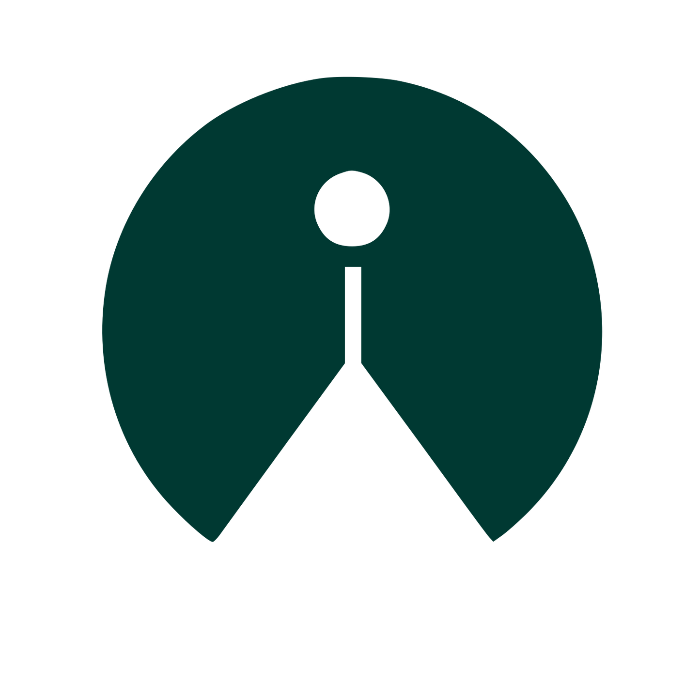 Incense Smoke Circle Logo #003932