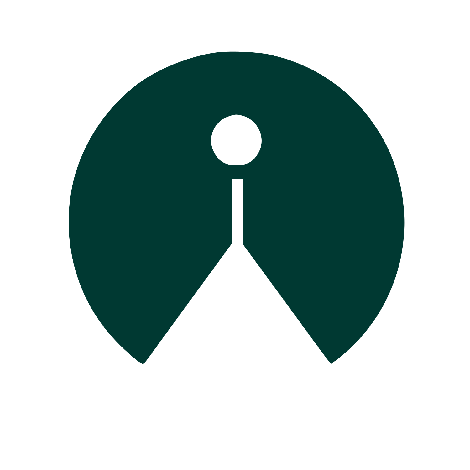Incense Smoke Circle Logo #003932