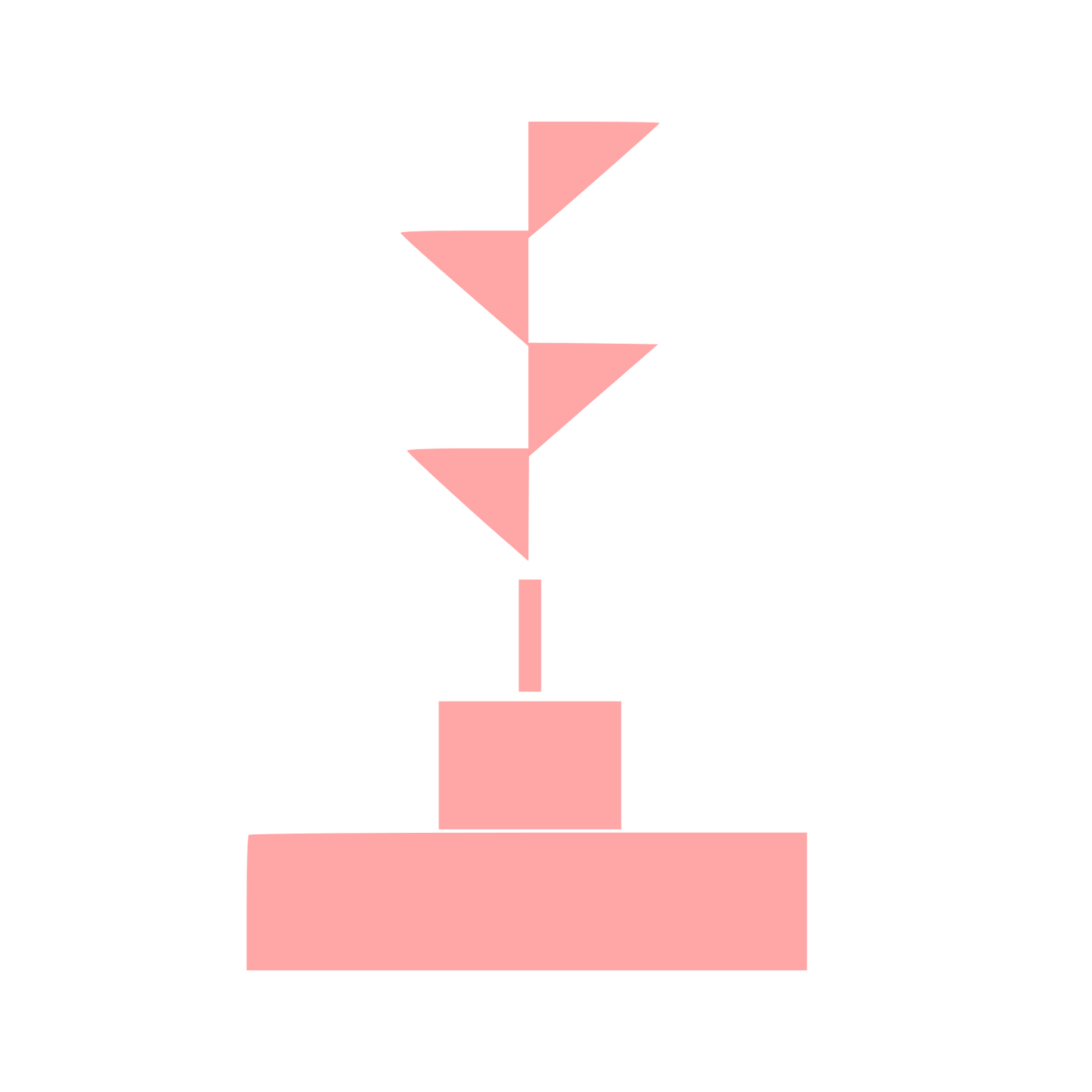 Bauhaus Incense Holder Logo #ffa6a6