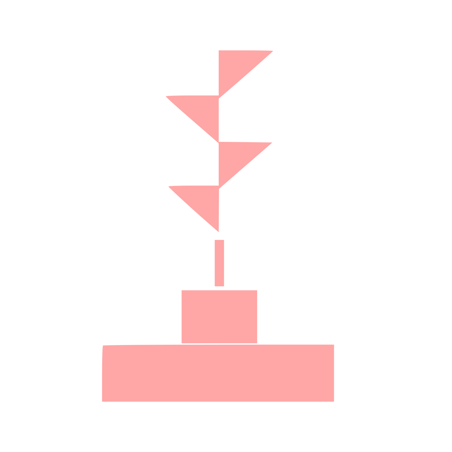 Bauhaus Incense Holder Logo #ffa6a6