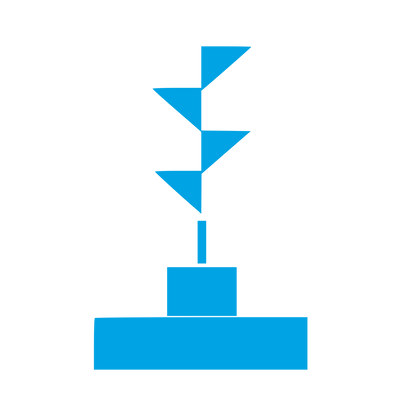 Bauhaus Incense Holder Logo #00a3e4