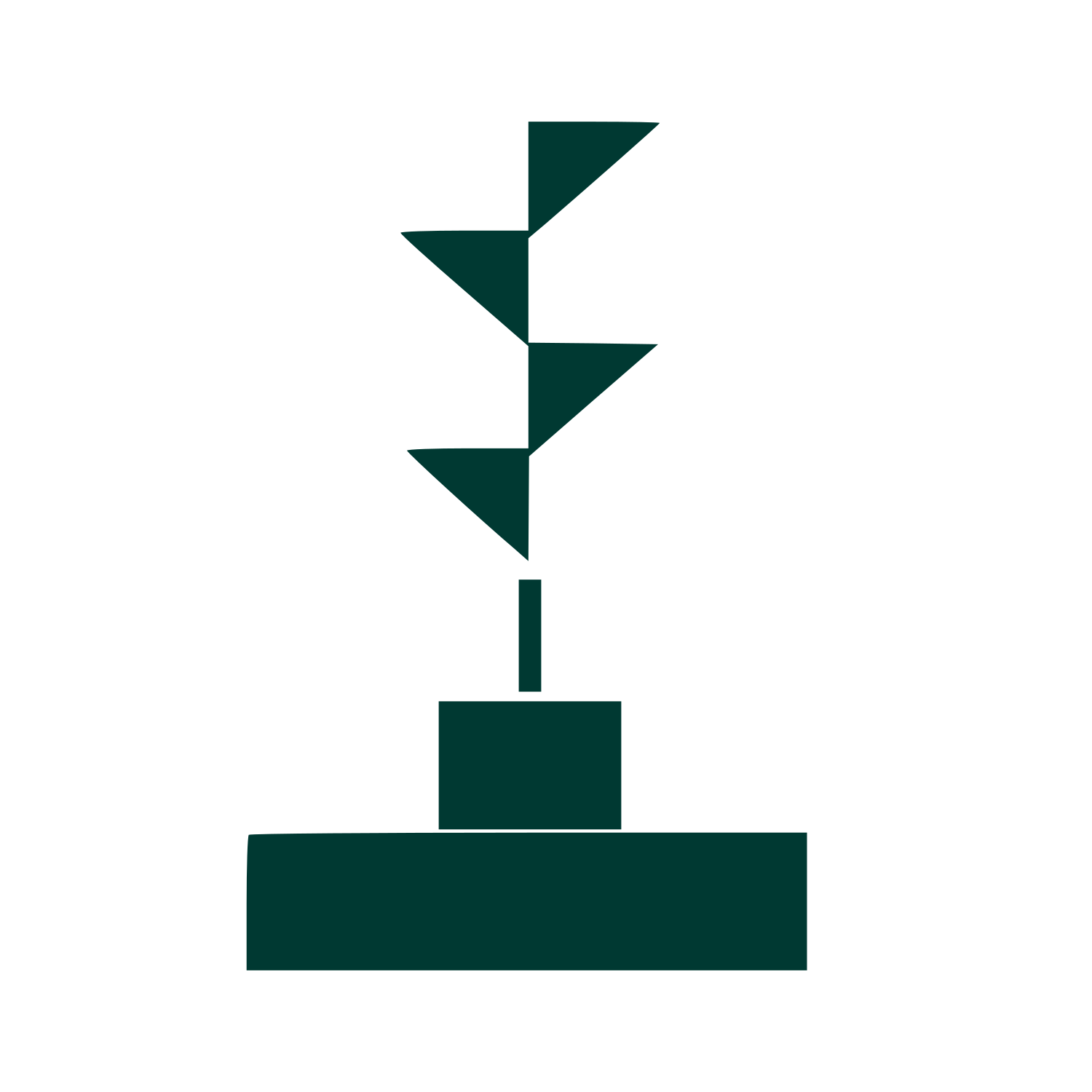 Bauhaus Incense Holder Logo #003932