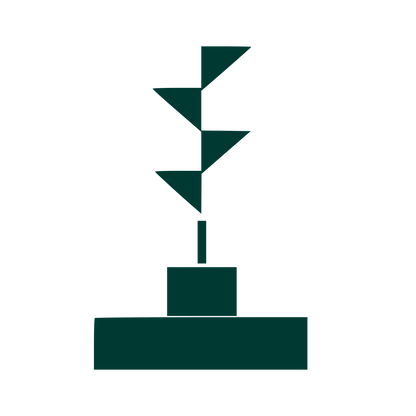 Bauhaus Incense Holder Logo #003932