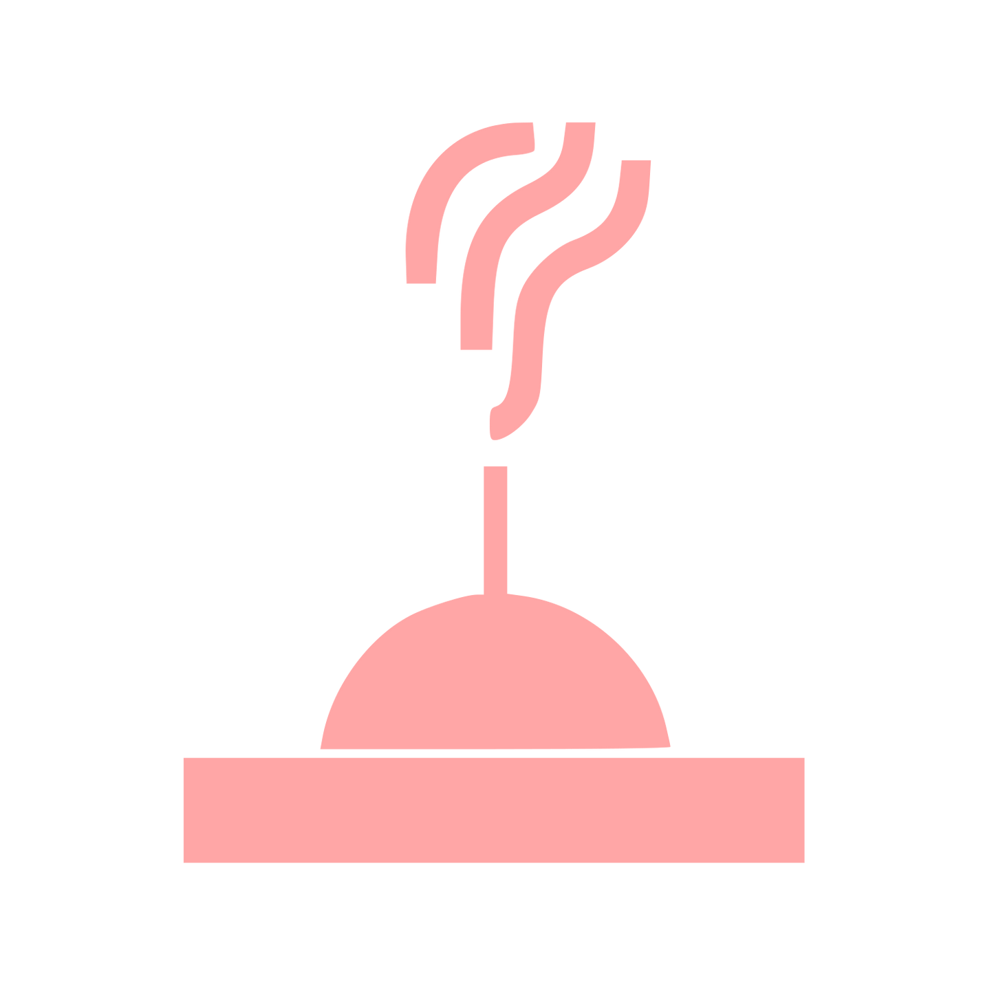 Incense Burner Steam Logo #ffa6a6