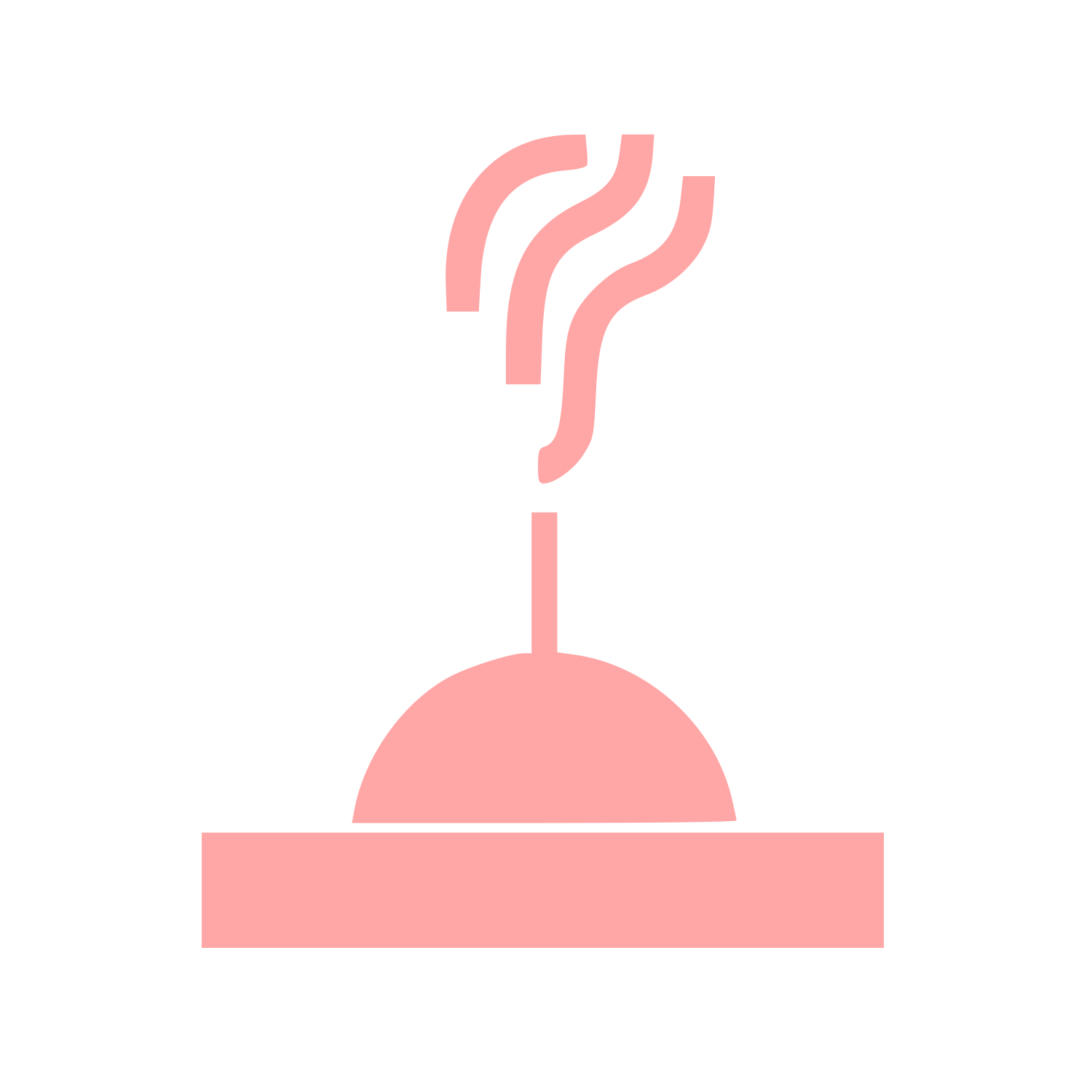 Incense Burner Steam Logo #ffa6a6